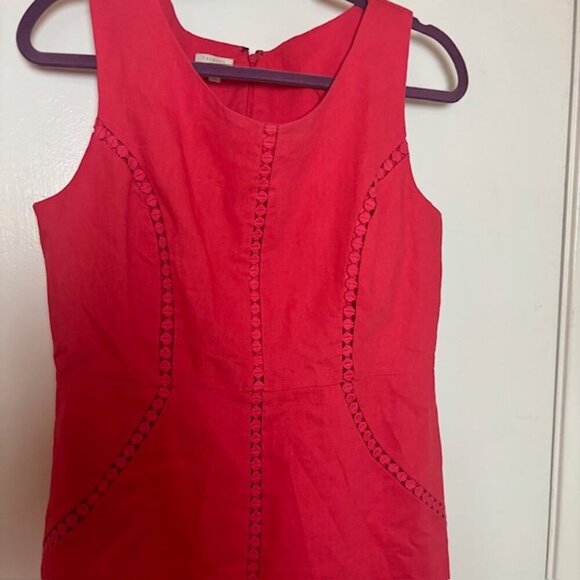 Talbots Sleeveless Linen Shift Dress - Size 8 - Picture 2 of 6